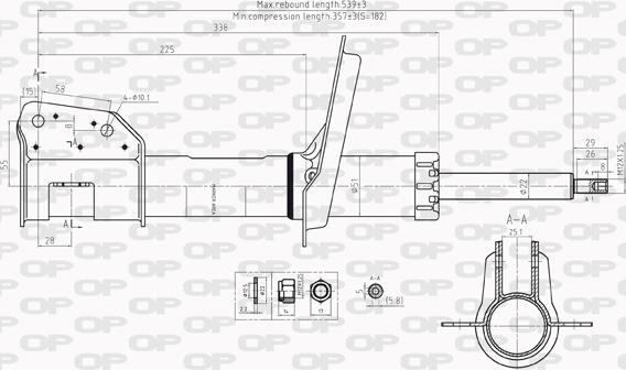 Open Parts SAB8216.31 - Amortisseur cwaw.fr