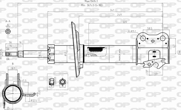 Open Parts SAB8289.31 - Amortisseur cwaw.fr