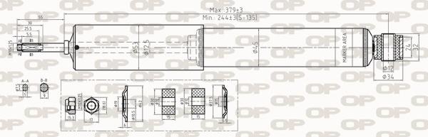 Open Parts SAB8282.31 - Amortisseur cwaw.fr