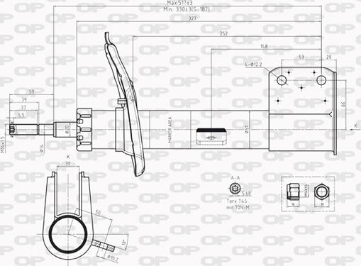 Open Parts SAB8235.31 - Amortisseur cwaw.fr