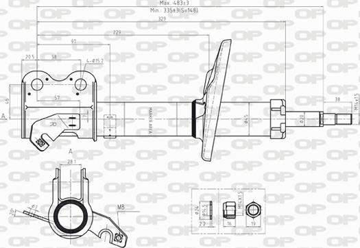 Open Parts SAB8236.31 - Amortisseur cwaw.fr