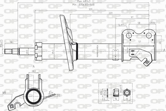 Open Parts SAB8237.31 - Amortisseur cwaw.fr