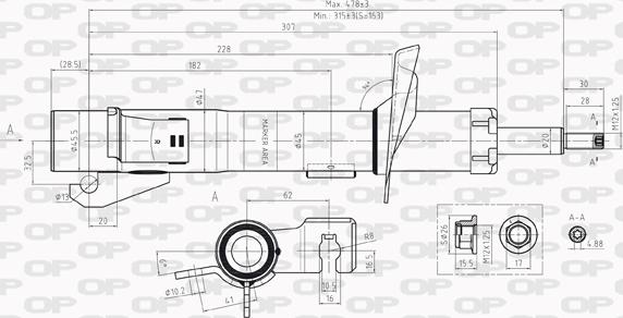 Open Parts SAB8229.31 - Amortisseur cwaw.fr