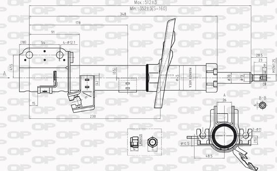 Open Parts SAB8220.31 - Amortisseur cwaw.fr