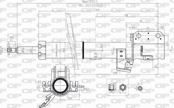 Open Parts SAB8221.31 - Amortisseur cwaw.fr