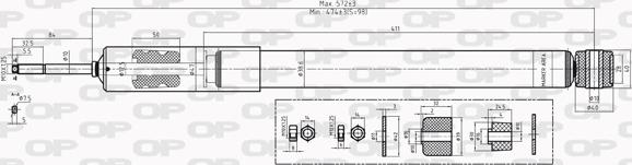 Open Parts SAB8228.32 - Amortisseur cwaw.fr