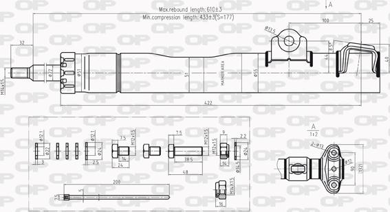 Open Parts SAB8222.31 - Amortisseur cwaw.fr