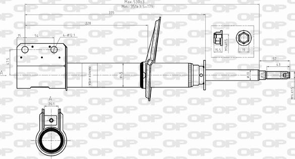 Open Parts SAB8275.31 - Amortisseur cwaw.fr