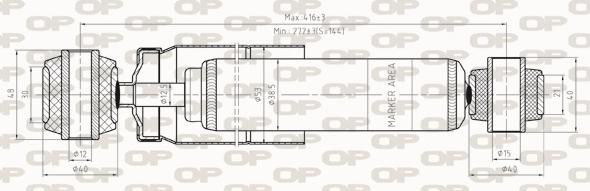 Open Parts SAB8276.32 - Amortisseur cwaw.fr