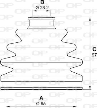 Open Parts SJK7236.00 - Joint-soufflet, arbre de commande cwaw.fr