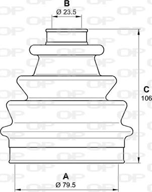 Open Parts SJK7053.00 - Joint-soufflet, arbre de commande cwaw.fr