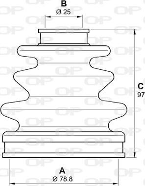 Open Parts SJK7070.00 - Joint-soufflet, arbre de commande cwaw.fr