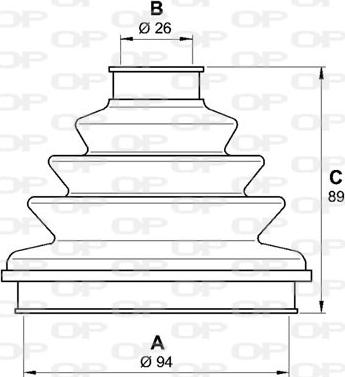 Open Parts SJK7089.00 - Joint-soufflet, arbre de commande cwaw.fr