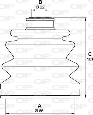 Open Parts SJK7186.00 - Joint-soufflet, arbre de commande cwaw.fr