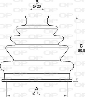 Open Parts SJK7209.00 - Joint-soufflet, arbre de commande cwaw.fr