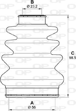 Open Parts SJK7222.00 - Joint-soufflet, arbre de commande cwaw.fr