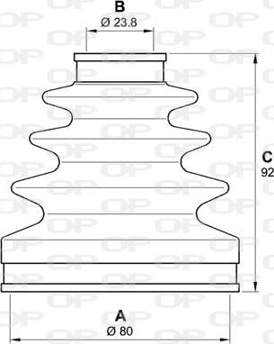 Open Parts SJK7270.00 - Joint-soufflet, arbre de commande cwaw.fr