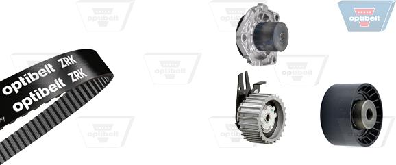 Optibelt KT 1400 W1 - Pompe à eau + kit de courroie de distribution cwaw.fr