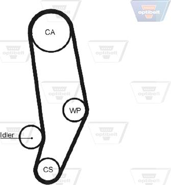 Optibelt ZRK 1376 - Courroie de distribution cwaw.fr