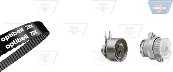 Optibelt KT 1075 W2 - Pompe à eau + kit de courroie de distribution cwaw.fr