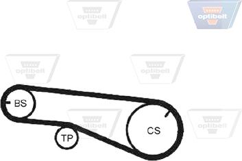 Optibelt ZRK 1388 - Courroie de distribution cwaw.fr