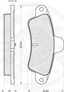 Optimal 9940 - Kit de plaquettes de frein, frein à disque cwaw.fr