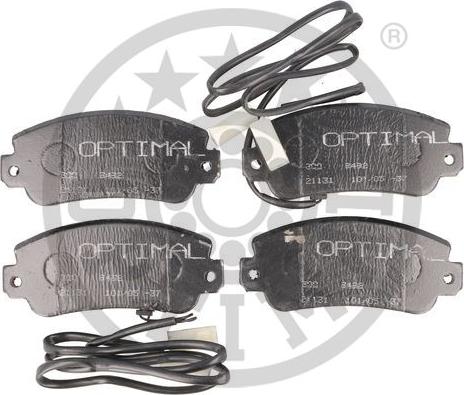 Optimal 9492 - Kit de plaquettes de frein, frein à disque cwaw.fr