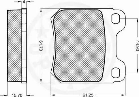 Optimal 9480 - Kit de plaquettes de frein, frein à disque cwaw.fr