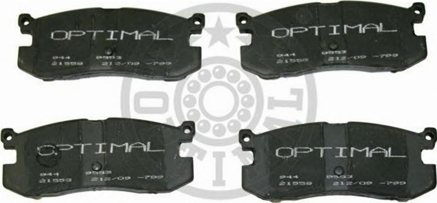 Optimal 9553 - Kit de plaquettes de frein, frein à disque cwaw.fr