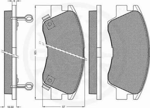 Optimal 9557 - Kit de plaquettes de frein, frein à disque cwaw.fr