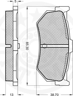 Optimal 9529 - Kit de plaquettes de frein, frein à disque cwaw.fr