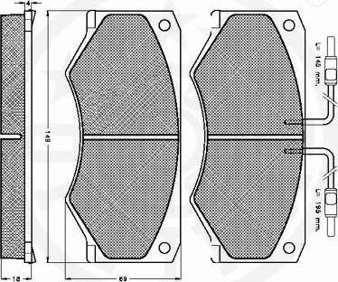 Optimal 9523 - Kit de plaquettes de frein, frein à disque cwaw.fr