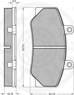 Optimal 9610 - Kit de plaquettes de frein, frein à disque cwaw.fr