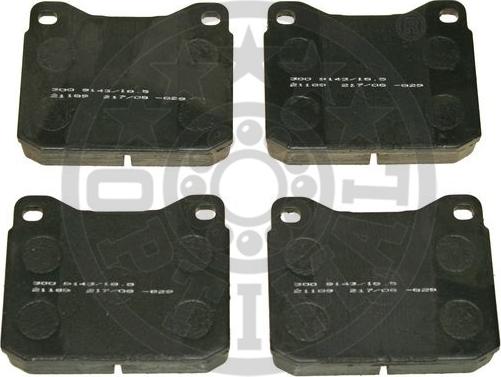 Optimal 9143/18,5 - Kit de plaquettes de frein, frein à disque cwaw.fr