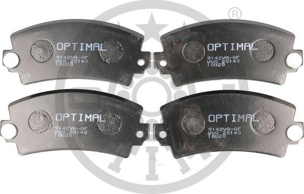 Optimal 9142VA - Kit de plaquettes de frein, frein à disque cwaw.fr