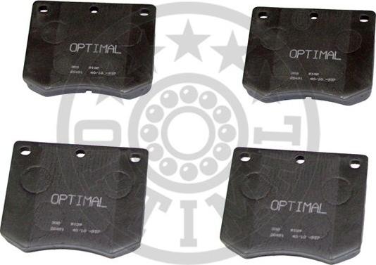 Optimal 9109 - Kit de plaquettes de frein, frein à disque cwaw.fr