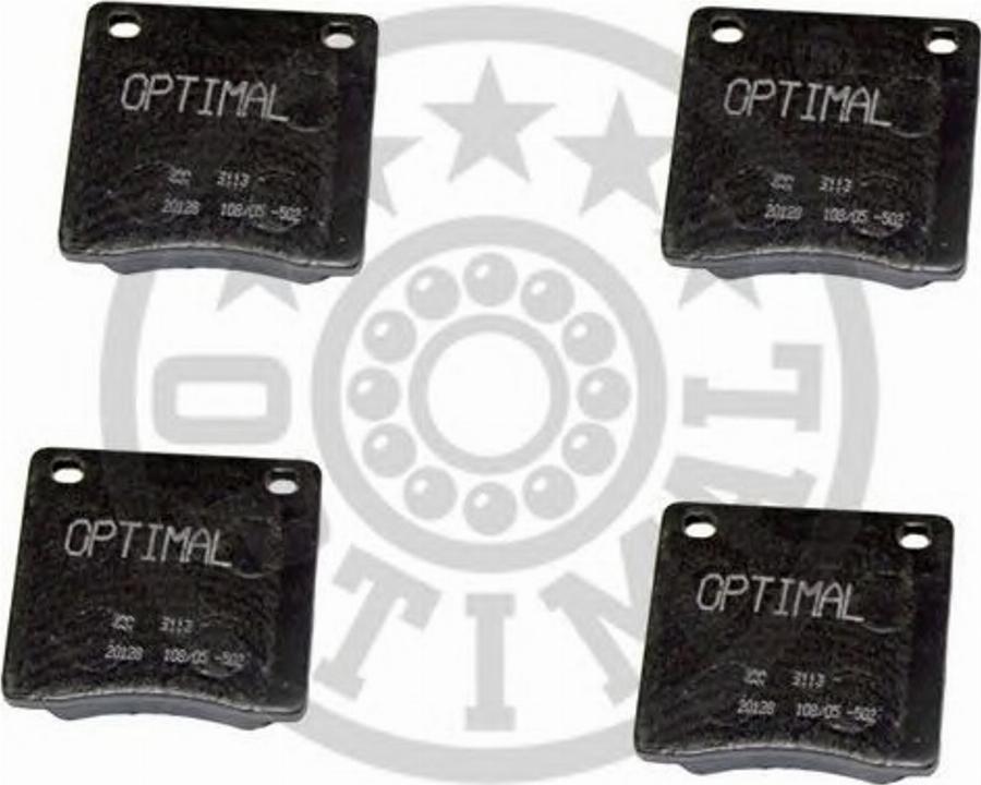 Optimal 9113 - Kit de plaquettes de frein, frein à disque cwaw.fr