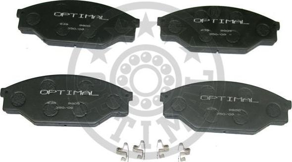 Optimal 9808 - Kit de plaquettes de frein, frein à disque cwaw.fr