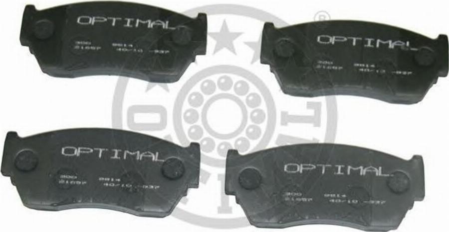 Optimal 9814 - Kit de plaquettes de frein, frein à disque cwaw.fr