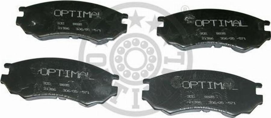 Optimal 9835 - Kit de plaquettes de frein, frein à disque cwaw.fr