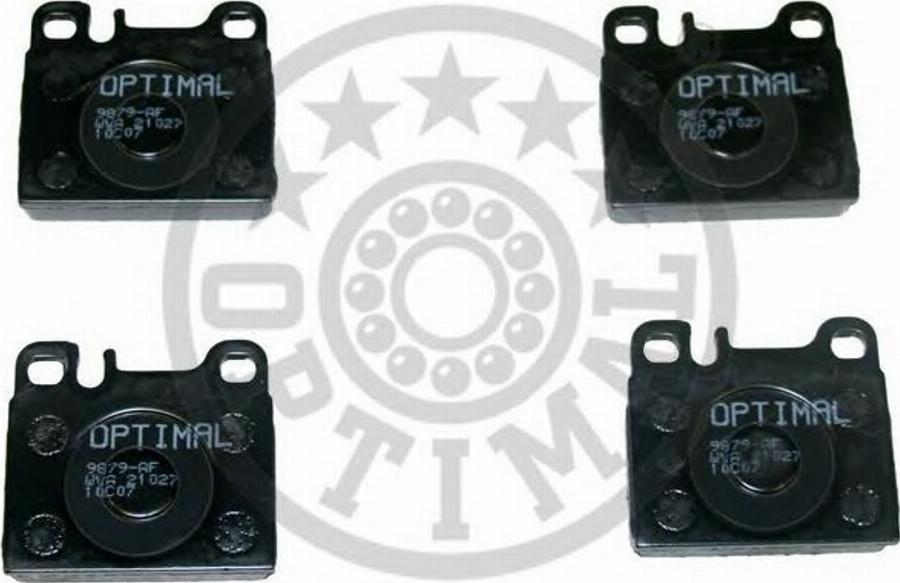 Optimal 9879 - Kit de plaquettes de frein, frein à disque cwaw.fr