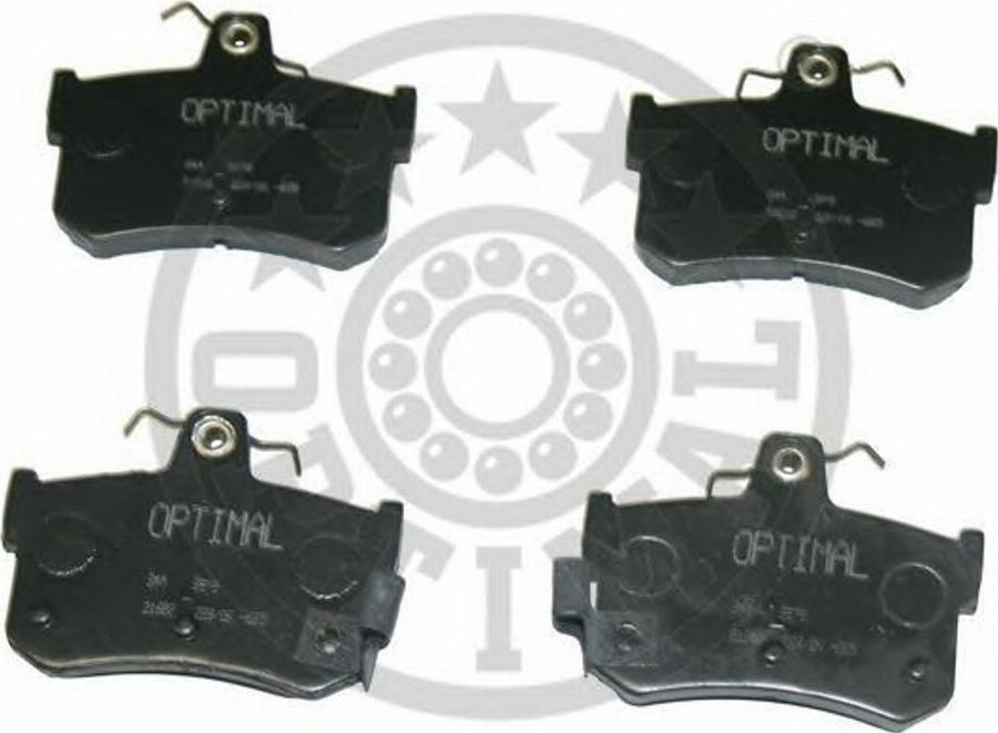 Optimal 9878 - Kit de plaquettes de frein, frein à disque cwaw.fr