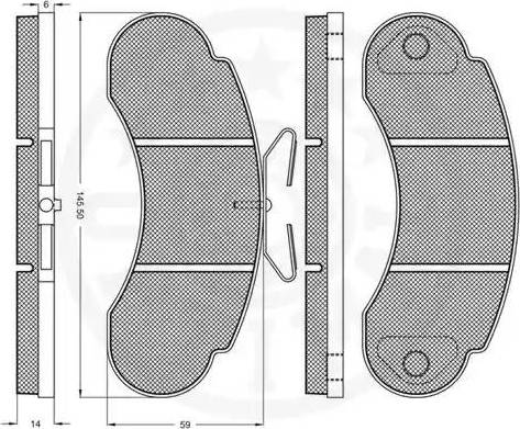 Optimal 9399 - Kit de plaquettes de frein, frein à disque cwaw.fr