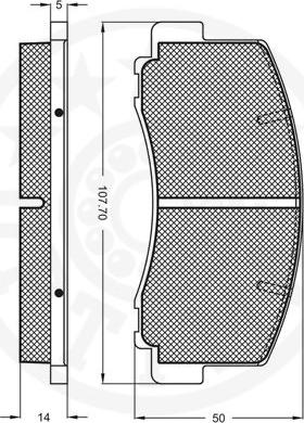 Optimal 9344 - Kit de plaquettes de frein, frein à disque cwaw.fr