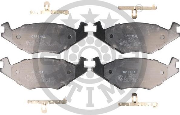 Optimal 9363 - Kit de plaquettes de frein, frein à disque cwaw.fr