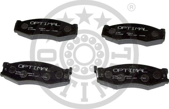 Optimal 9376 - Kit de plaquettes de frein, frein à disque cwaw.fr