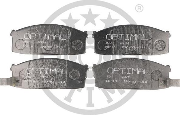 Optimal 9378 - Kit de plaquettes de frein, frein à disque cwaw.fr