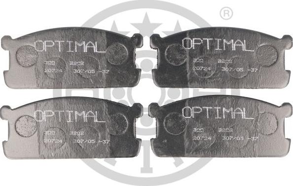 Optimal 9209 - Kit de plaquettes de frein, frein à disque cwaw.fr