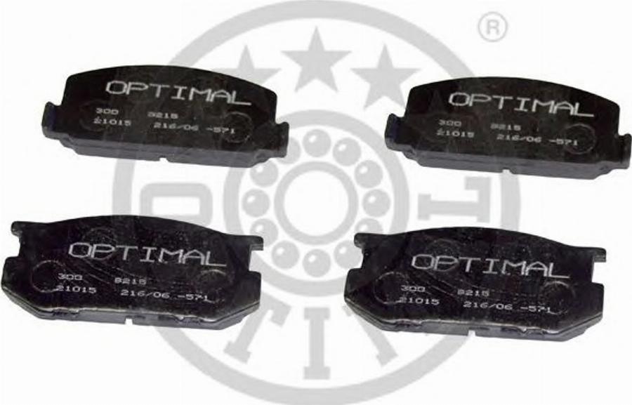 Optimal 9215 - Kit de plaquettes de frein, frein à disque cwaw.fr