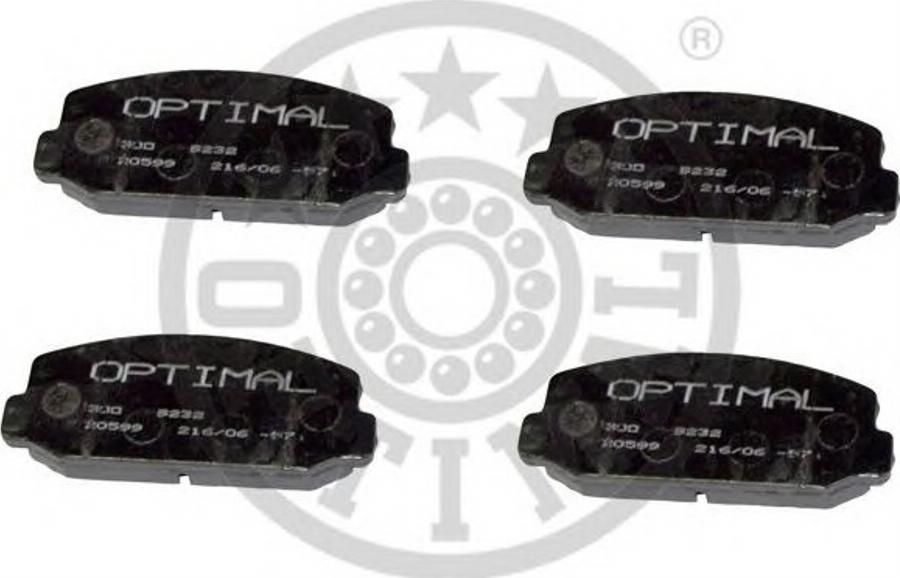 Optimal 9232 - Kit de plaquettes de frein, frein à disque cwaw.fr